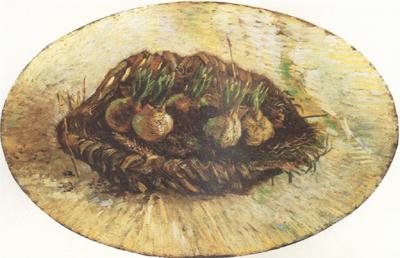 Vincent Van Gogh Basket of Sprouting Bulbs (nn04) oil painting picture